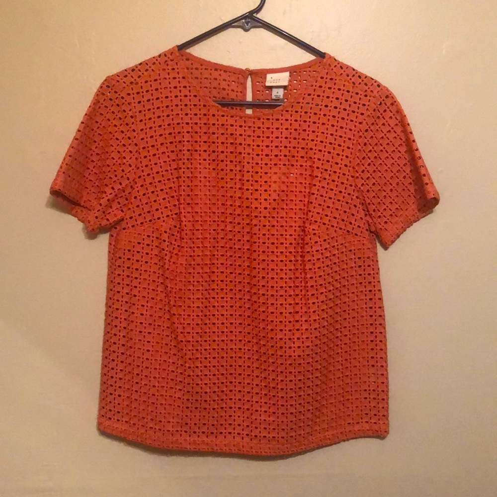 Coral blouse